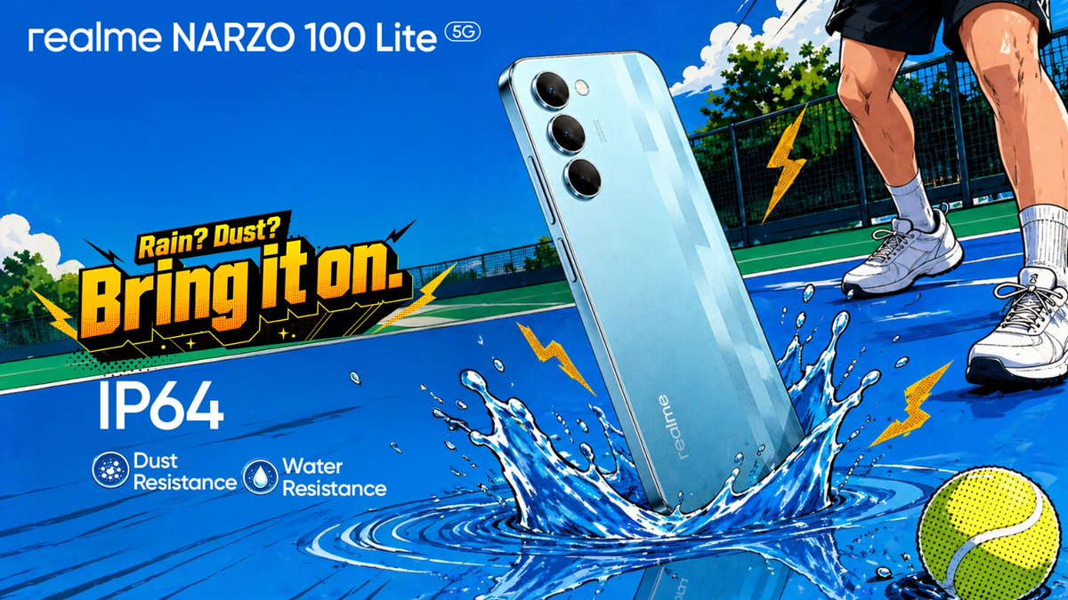 realme narzo India tweet media