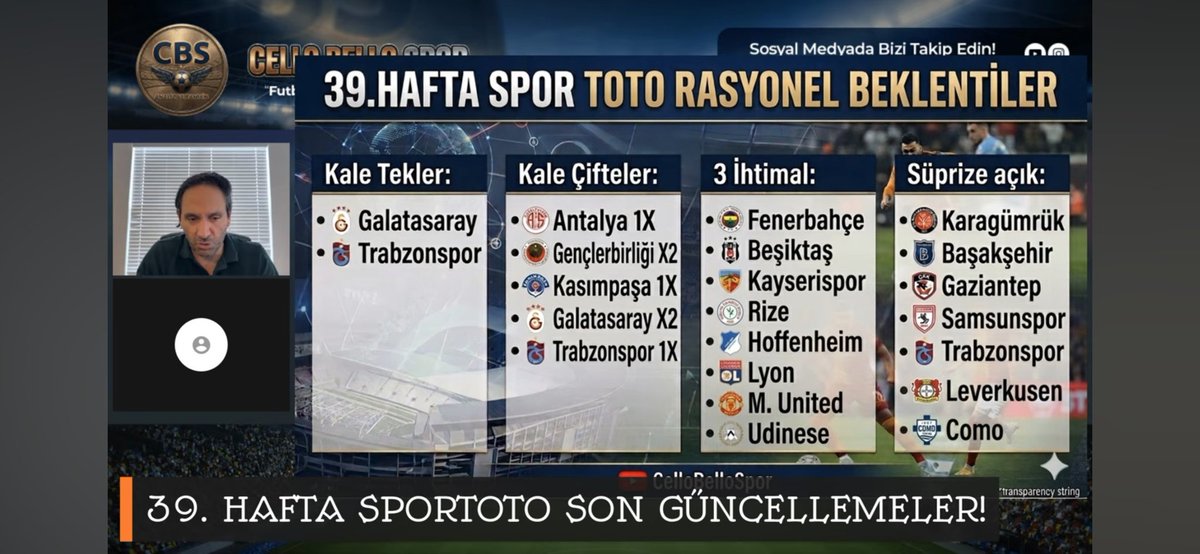 #sportoto rasyonel beklentiler🫵