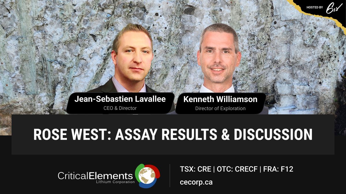 CRECORP's tweet photo. ⭐Rose West: Assay Results &amp; Discussion ⭐

Don’t miss our CEO Jean Sebastien Lavallee and Director of Exploration Kenneth Williamson on Wednesday, May 6 at 11:00 AM EST for an engaging webinar hosted by @6ix . 🤝

Register Here: https://t.co/Zb1qkv9MPq https://t.co/NTtyTnNtaP