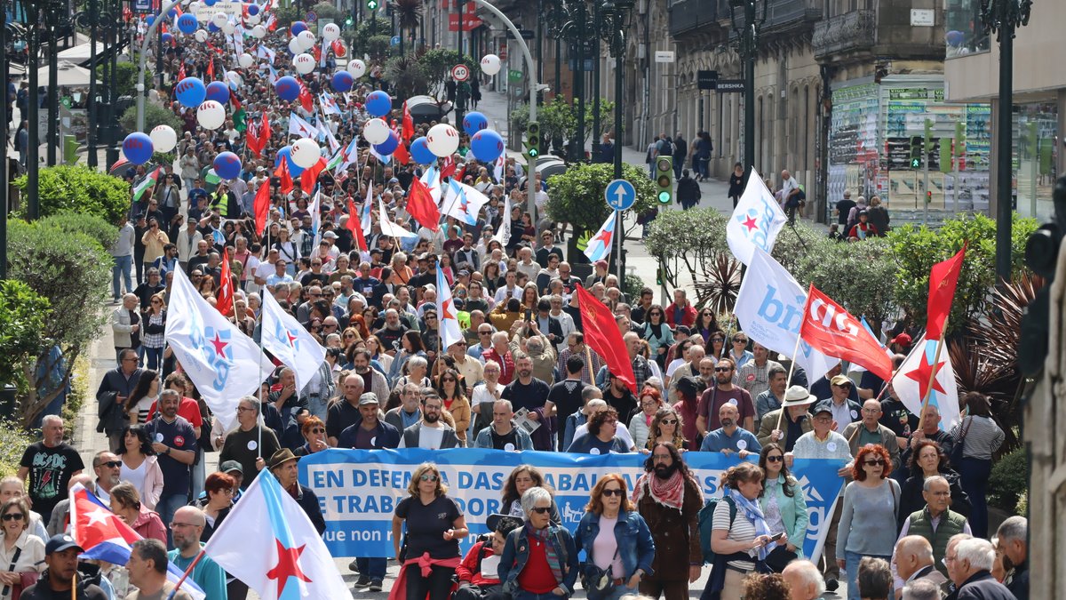 bngvigo's tweet image. 📢 1º de maio en #Vigo 

O BNG apoiamos a masiva manifestación da CIG en defensa dos nosos dereitos sociais e laborais e fronte ás guerras do imperialismo