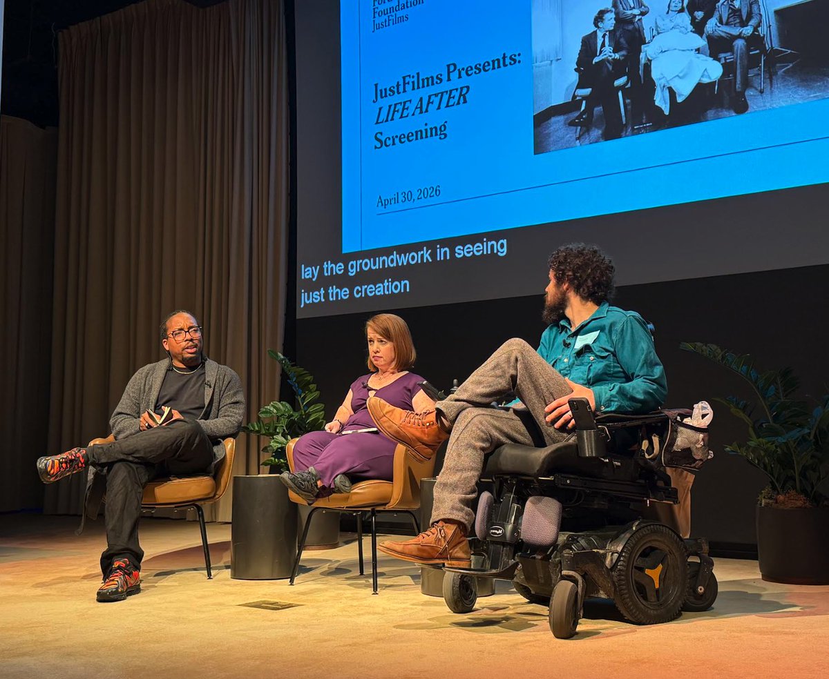 jdasilvax's tweet image. Attending Reid Davenport’s ‘Life After’ at the Ford Foundation was powerful. The panel dug into not just accessibility, but the complex realities around assisted dying, as explored in the film.
#LifeAfterFilm, #ReidDavenport, #DisabilityRights, #AssistedDyingDebate #Accessibility