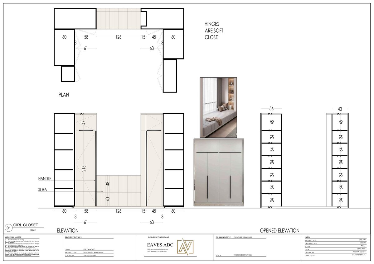 mennaelsaby's tweet image. GIRL BEDROOM FURNITURE DRAWINGS 
LOCATION 5TH SETTLEMENT 
CREDITS TO EAVES ADC 

#technicaldrawing #technicalpackage #technicalofficeengineer #Interiors #interiordesign #mennaelsabyinteriors
#shopdrawing #workingDrawings #details

BEHANCE : behance.net/MennaElsaby