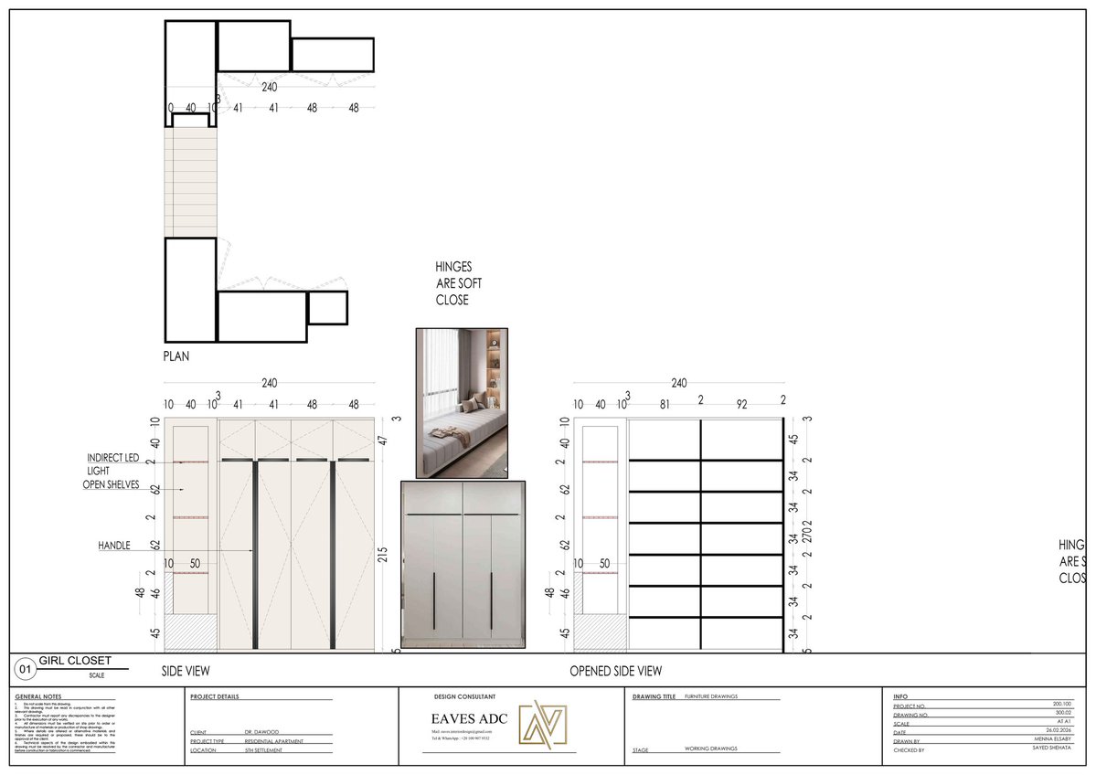 mennaelsaby's tweet image. GIRL BEDROOM FURNITURE DRAWINGS 
LOCATION 5TH SETTLEMENT 
CREDITS TO EAVES ADC 

#technicaldrawing #technicalpackage #technicalofficeengineer #Interiors #interiordesign #mennaelsabyinteriors
#shopdrawing #workingDrawings #details

BEHANCE : behance.net/MennaElsaby
