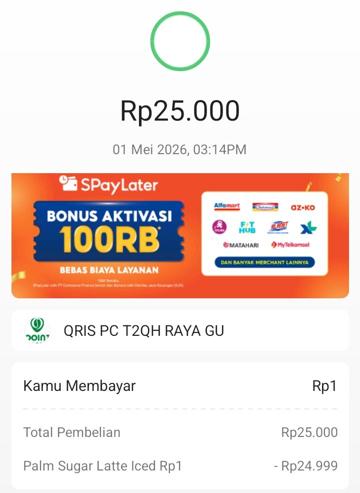 bentuk nyata point coffe 1 perak berkat Shopee VIP besok gantian roti O 😭😭