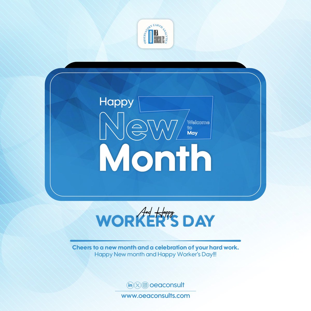 ConsultsOea's tweet photo. May is here, and it kicks off with a well-deserved tribute to the people who drive our industries forward.
Happy Worker’s Day and Happy New Month!

#OEAConsults #WorkersDay #May2026 #BusinessDevelopment https://t.co/vYd1xS21Xu