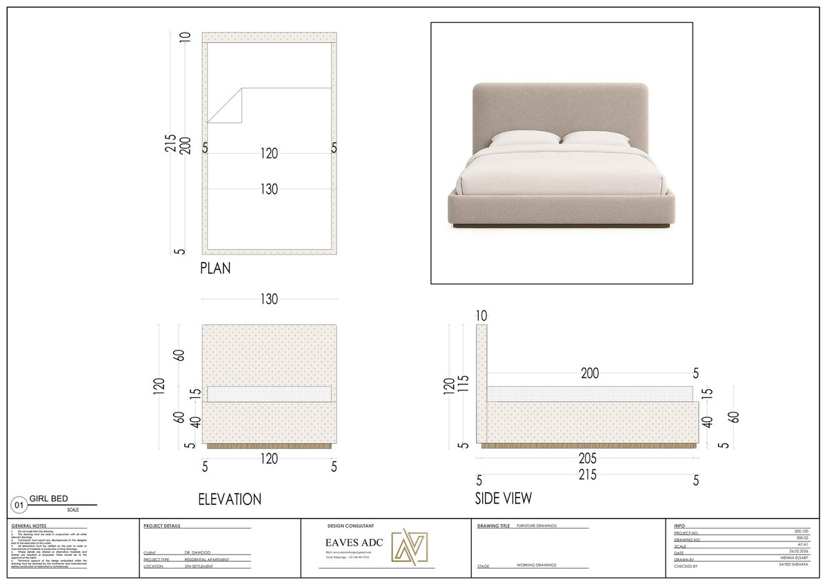 mennaelsaby's tweet image. GIRL BEDROOM FURNITURE DRAWINGS 
LOCATION 5TH SETTLEMENT 
CREDITS TO EAVES ADC 

#technicaldrawing #technicalpackage #technicalofficeengineer #Interiors #interiordesign #mennaelsabyinteriors
#shopdrawing #workingDrawings #details

BEHANCE : behance.net/MennaElsaby