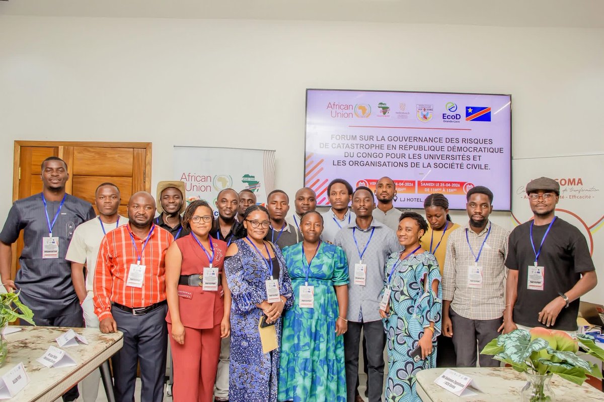 Afrix_Global's tweet photo. Afrix Global au Forum DRR à Goma (24–25 avril 2026) pour renforcer la résilience face aux risques en RDC.

Prévention et coordination au cœur des échanges ,poursuivons l’action. #DisasterRiskReduction #AfrixGlobal https://t.co/c0vIc6ol0s