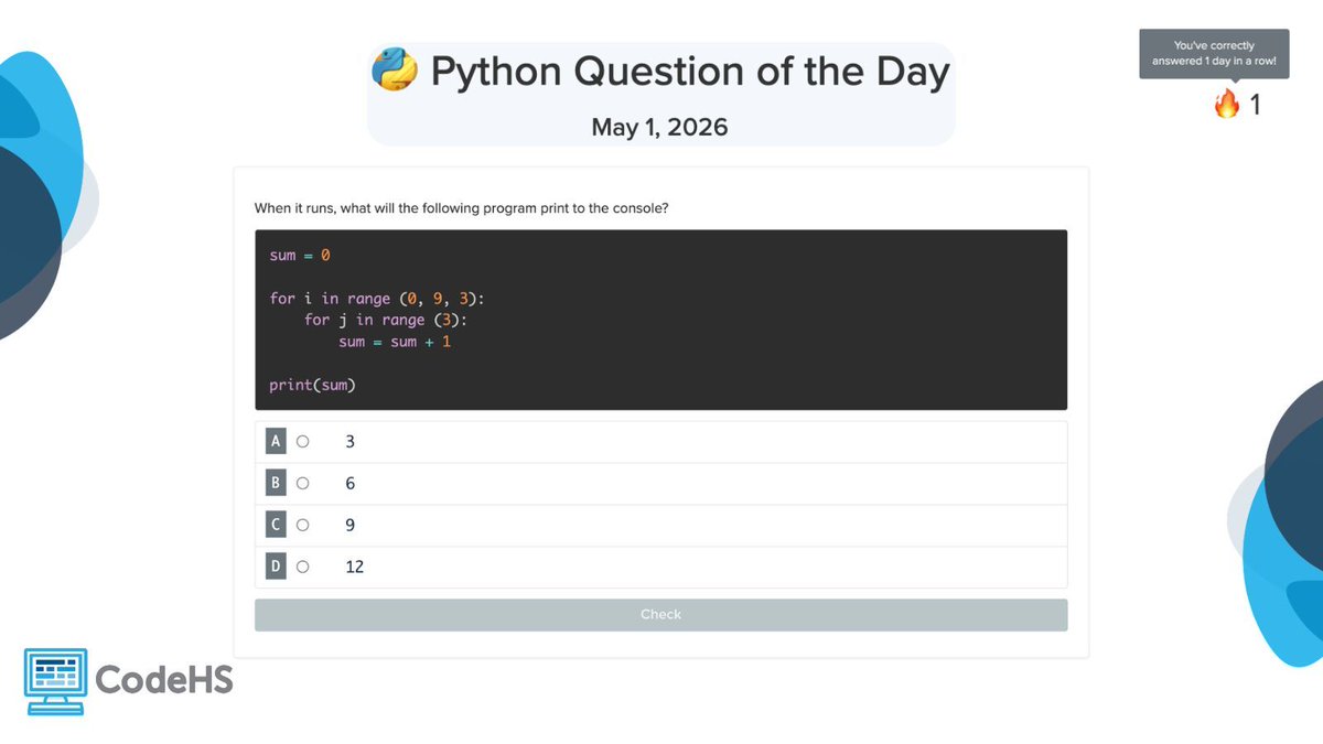 CodeHS tweet media