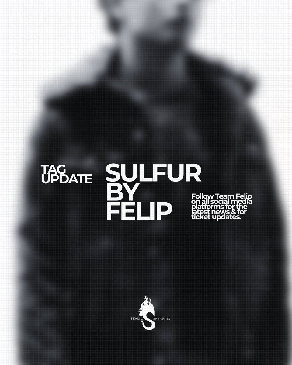 We don't have the full deets yet but we already know that this one will go hard 🤘

Follow <a href="/teamfelip/">TEAM FELIP</a> for the latest.

SULFUR BY FELIP
<a href="/felipsuperior/">FELIP</a> #FELIP
