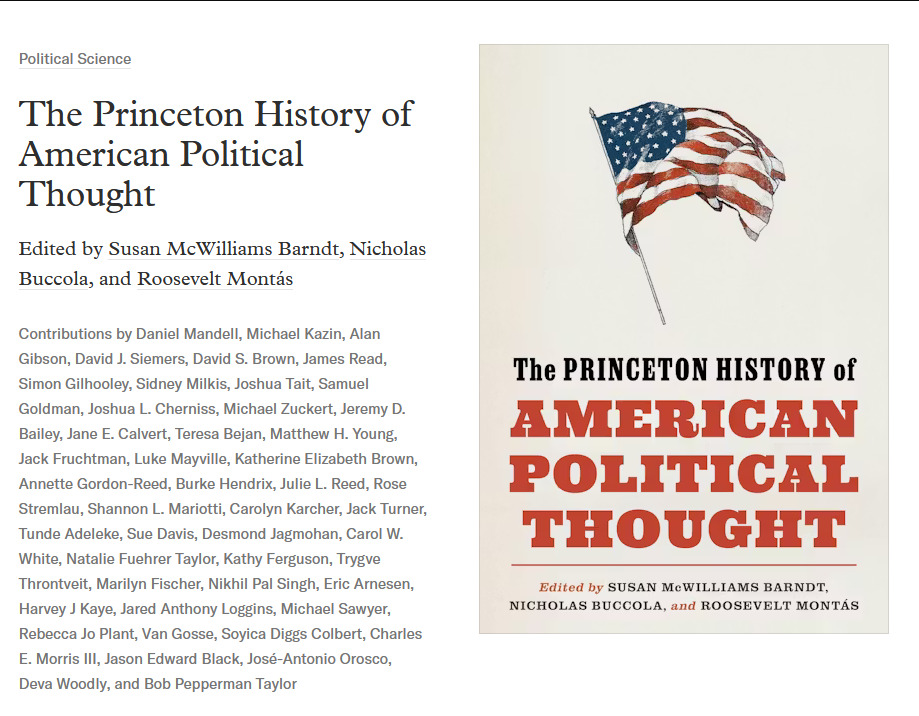 matthenryyoung's tweet photo. Once again, my friends are too kind. 

I was honored to work with @tmbejan on the chapter on Roger Williams, which is precisely the introduction to Williams I hoped to give my own students. The whole volume (priced at $55 in hardback) will be invaluable to teachers and students. https://t.co/Y5k9V7OjJS