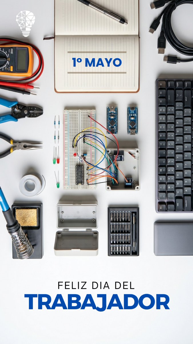 RedMakerMis's tweet photo. Feliz #DiaDelTrabajador para tod@s 💡🦾 https://t.co/m94lWoFdSG
