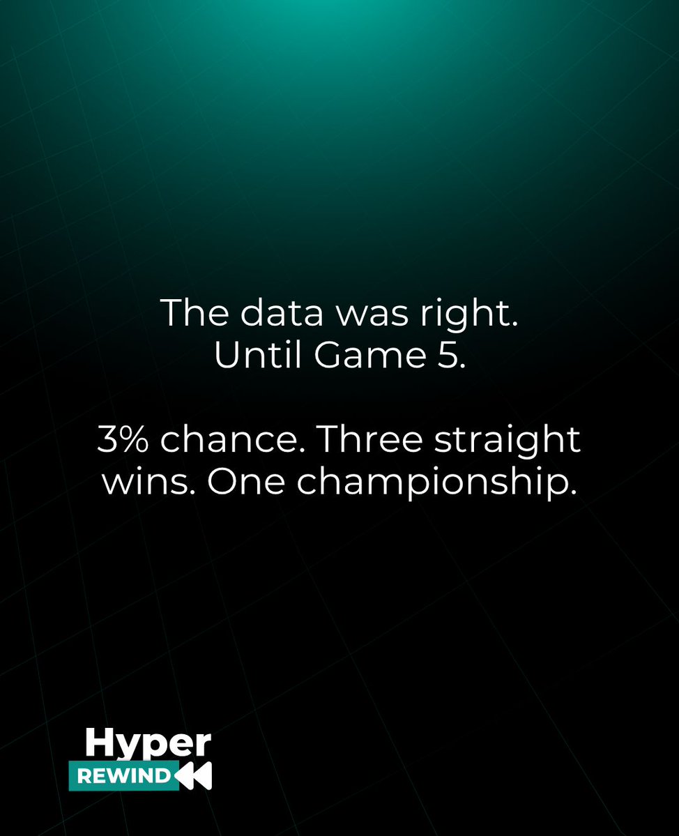Hyperpicks_us's tweet image. The numbers gave Cleveland a 3% chance. The history books said it had never been done. Golden State had just finished a 73-9 season.
None of it mattered. 🏀

#NBAFinals #Cleveland #LeBronJames #HyperRewind