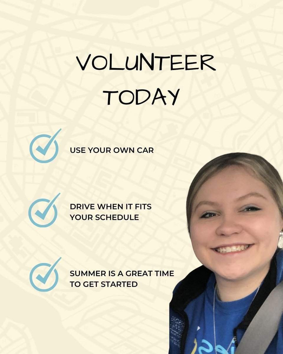 Davies_Project's tweet photo. If you’ve been thinking about ways to give back this summer, we’d love for you to consider becoming a volunteer driver with The Davies Project. Start here: https://t.co/T0MK4cPSYy 

#TheDaviesProject #MoreThanJustARide #Volunteer https://t.co/QgA9B123iu