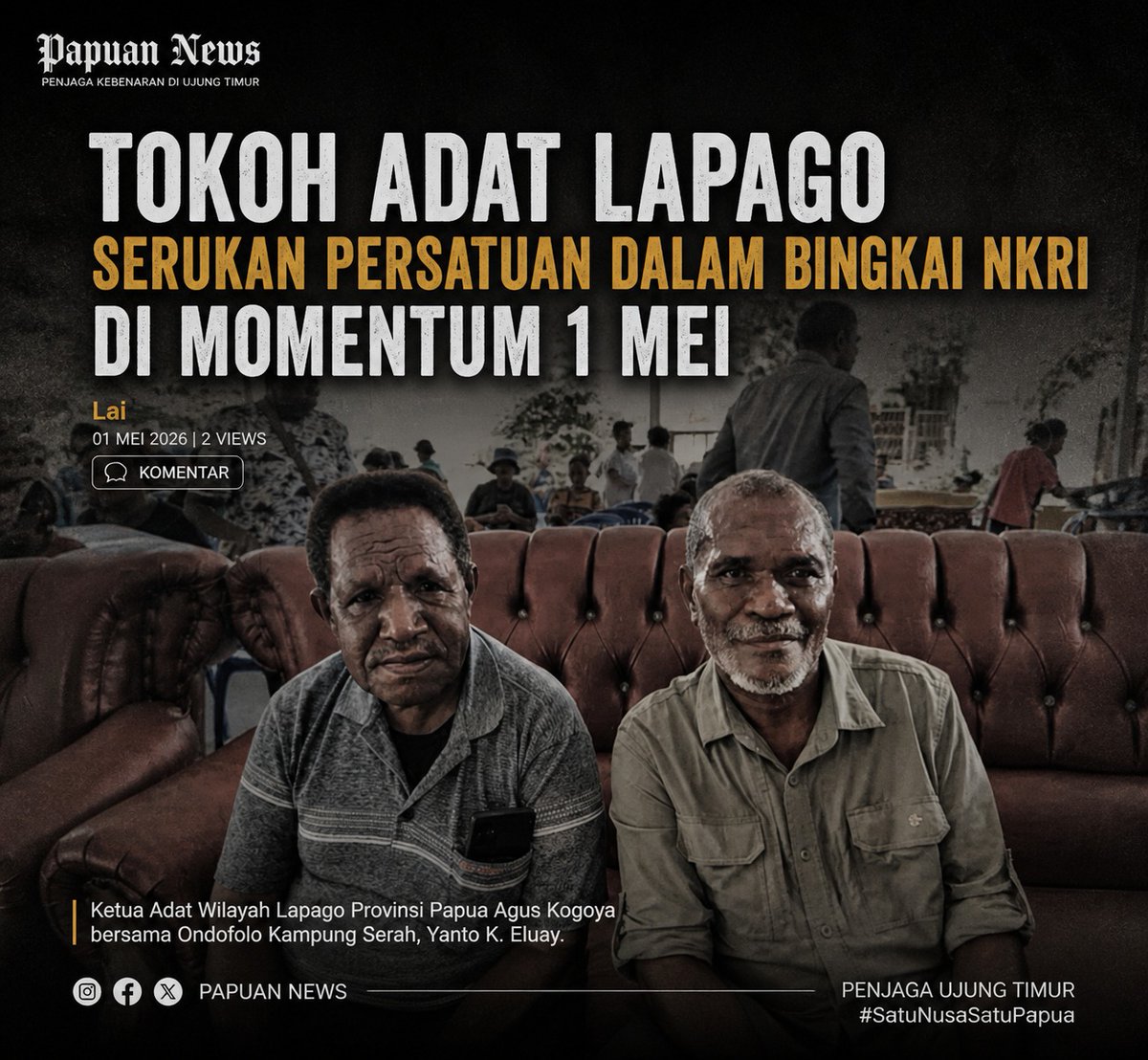 ilachmn's tweet photo. momentum satu mei merupakan kembalinya papua ke Indonesia. ia merupakan Penjaga Ujung Timur negara ini dan harapannya semoga selalu harmonis kedepannya
#SatuNusaSatuPapua https://t.co/mjJRkMcsML