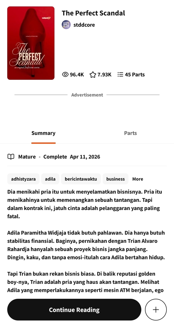 wattpadmenfess_'s tweet photo. Sesuai judulnya, The Perfect Scandal is literally a PERFECT STORY!! 😭 Jujur awalnya sempet underestimate krna ini /wp/ fanfict, tapi turns out, Wah? diksi ama plotnya rapi bgt kayak karya penulis pro. Alurnya jg satset gak pake lama. Rating 10/10! ML nya REAL GREENFLAG https://t.co/SvO64luYQ0