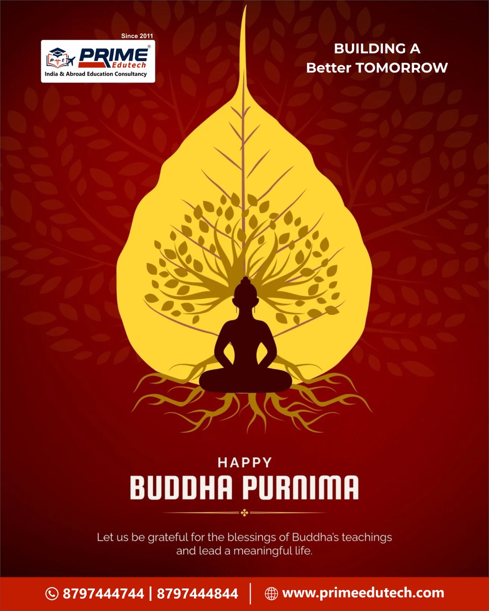 PrimeEdutech's tweet photo. 🙏 Happy Buddha Purnima 2026

On this auspicious occasion of Buddha Purnima, let’s follow the path of peace, wisdom, and compassion shown by Lord Buddha. 🕊️

✨ May your life be filled with positivity, mindfulness, and inner peace. https://t.co/EROqB7JVdr