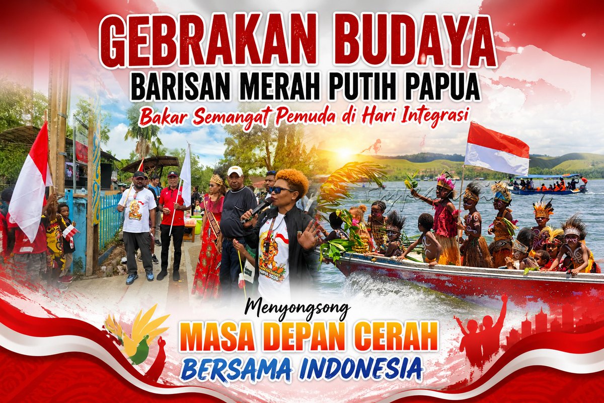 rendisyahpp's tweet photo. papua merupakan Penjaga Ujung Timur negara kita dan mari rayakan momen kembalinya papua ke pangkuan Indonesia
#SatuNusaSatuPapua https://t.co/6Av5nMdJwU
