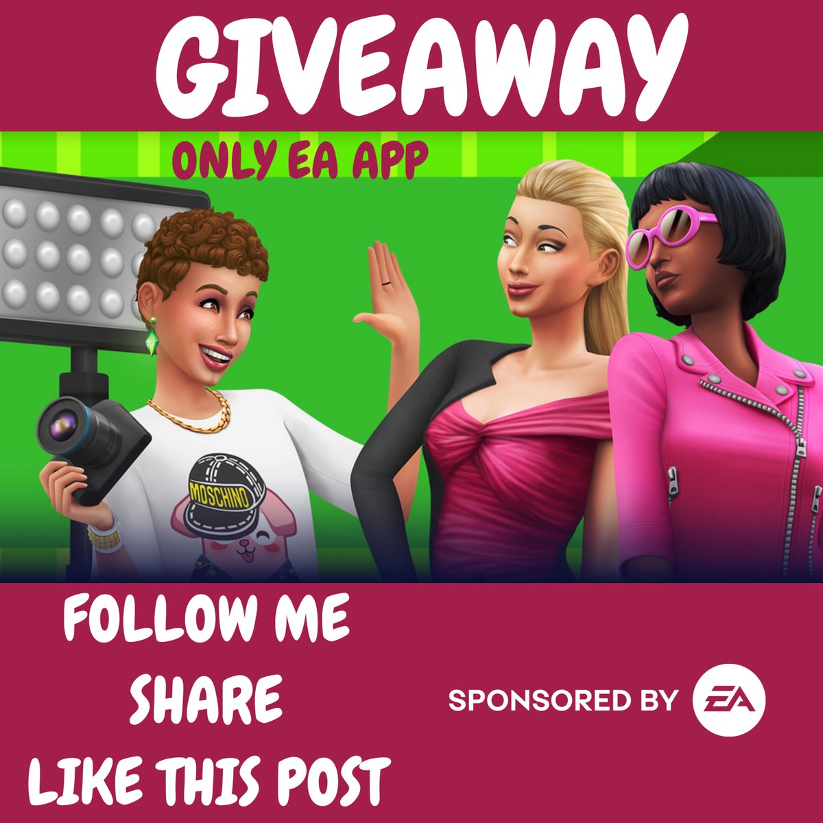 GIVEAWAY‼️

Si queréis participar solo tenéis que seguir las instrucciones del post, el sorteo termina el Lunes 4 de Mayo a las 5 de la tarde🤗

Mamutcreativo #SimsPartner
Thanks to <a href="/EA_Espana/">EA Spain</a> <a href="/EA/">Electronic Arts</a> #EACreatorNetwork
for providing me this game code
<a href="/LosSimsES/">Los Sims</a> #TheSims #TheSims4