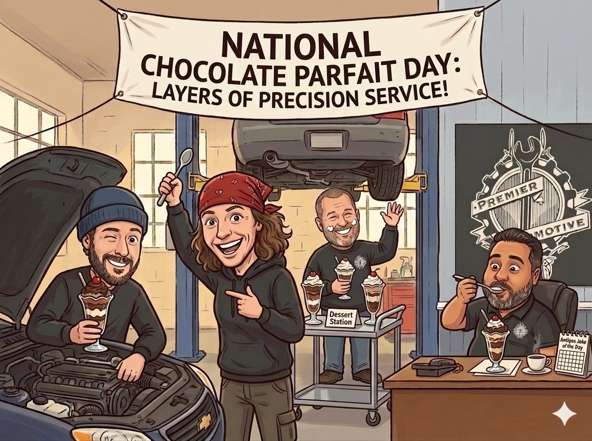 Premierauto1991's tweet image. 🍫🚗 Happy Chocolate Parfait Day! Like a perfect parfait, great car care is all about quality layers—diagnostics, repairs, and precision. Premier Automotive keeps it running right! 🔧✨

#ChocolateParfaitDay #PremierAutomotive #CarCare #AutoRepair