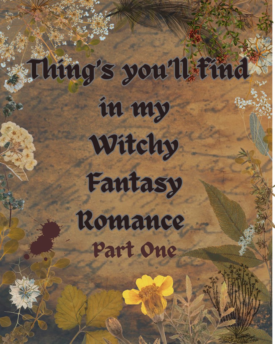 jenhswrites's tweet photo. Things you’ll find in my NA/A witchy fantasy romance novel 
#amquerying #querying #neurodivergentrep #fantasyromance #witchybooks https://t.co/QBJM4xQxt3