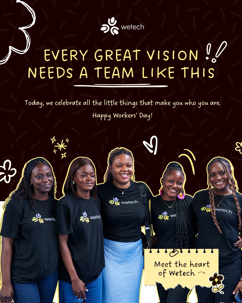 wetechofficial's tweet image. The real faces 😁 behind the Wetech dream great women making the work happen every day. Real MVPs, always.

Happy Workers’ Day! We appreciate your effort, and we celebrate all you do. We truly couldn’t have come this far without you 💙

#WomenInTech #WetechAfrica #WorkersDay2026