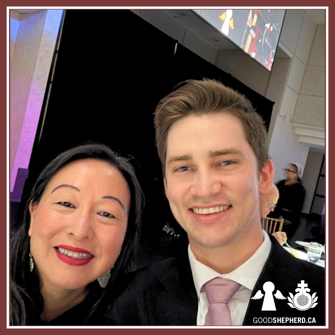 goodshepherd_to's tweet photo. We were pleased to welcome 👋Kim &amp; Luke, colleagues from @SJOGCSWestville, for a meaningful knowledge-sharing visit. During their time with us, they toured our facilities, met with @goodshepherd_to coworkers, visited our Mathias Place site, &amp; attended the #AngelsAmongUs Gala✨. https://t.co/nNGSoE31jI
