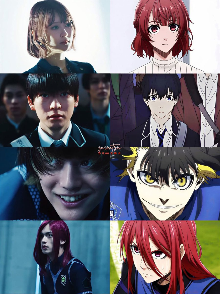 18DMON's tweet photo. Comparaciones del Anime de Blue Lock y su pelicula Live Action: https://t.co/K4W3UvMZe6