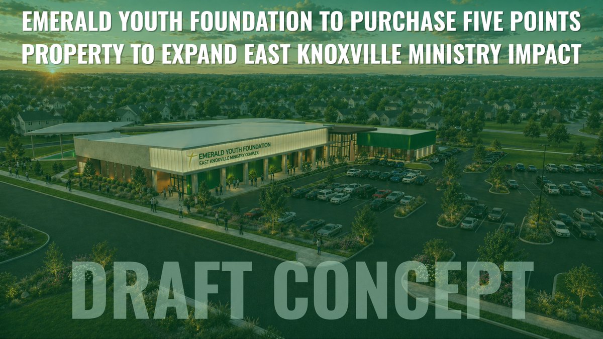 emeraldyouth's tweet photo. Emerald Youth Foundation to purchase Five Points property to expand East Knoxville ministry impact. Read more: https://t.co/6J30tSPEE2 https://t.co/taKxvAtIt5