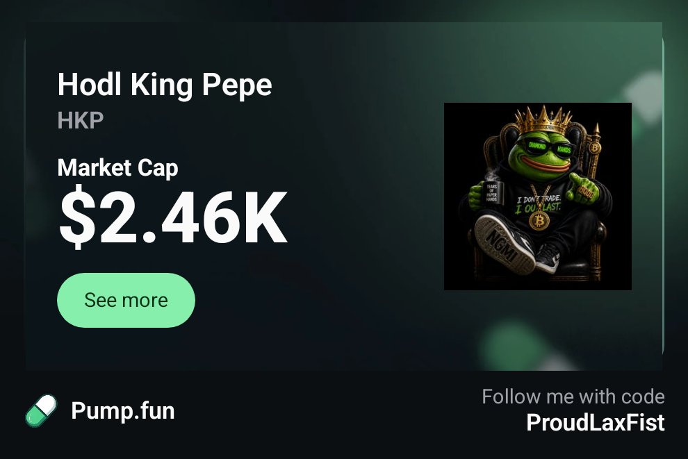Hodl King Pepe tweet media
