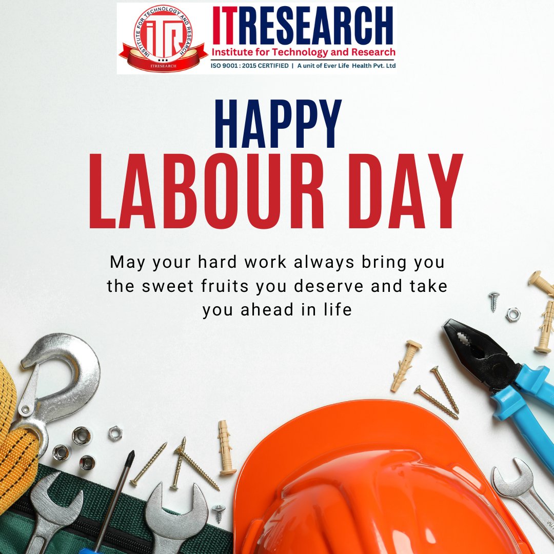followITR's tweet photo. 🌍✨ Happy Labour Day! ✨🌍

On this special day, IT Research proudly honors the dedication, resilience, and hard work of every individual who contributes to building a better future.
#Innovation #ITResearch #GlobalWorkforce #May1st https://t.co/8o909YirYg