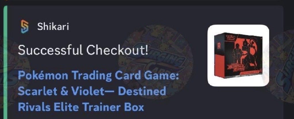 SurgingCards's tweet image. 🔥 TARGET DROPPED JUST AS EXPECTED 🔥

Our discord members ATE up stock even with a surprise drop of Prismatic Evolutions and Destined Rivals ETBs. 

Reply “Target” to get access to our restock notifications and automatic checkout services. 😮‍💨

#Target #Pokemon #PokemonTCG #AD