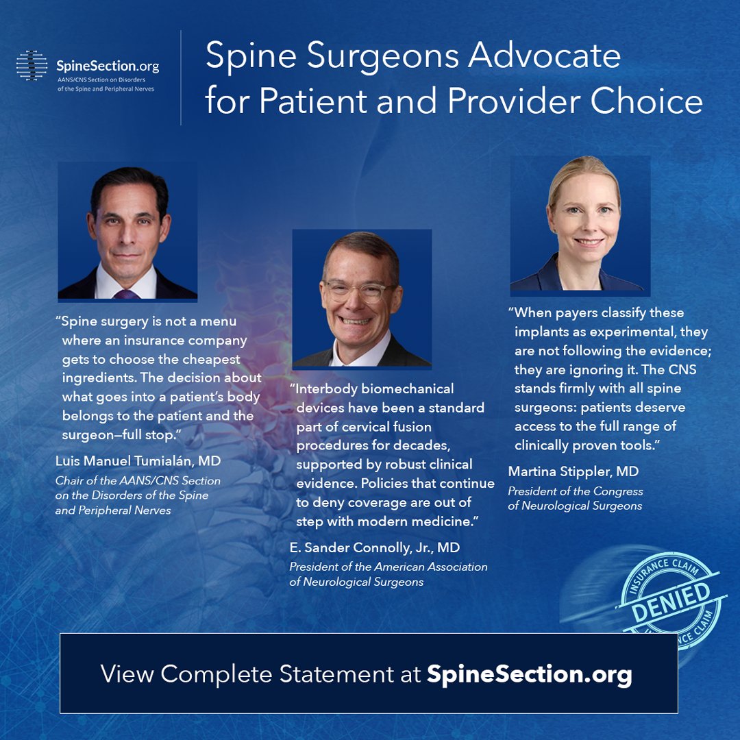 AANS/CNS Spine Section tweet media