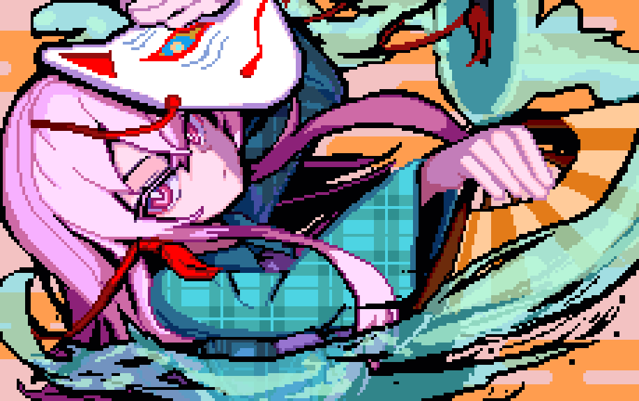 ぶろだる 春例【の39ab】 東方ドット絵合同！ tweet media