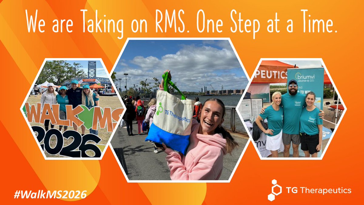 TGTherapeutics's tweet photo. TG is proud to walk with the MS Community & @MSSociety as a National Sponsor of #WalkMS. We have over 20 events this weekend #JoinUs https://t.co/0ubo8dl016 $TGTX thanks everyone who walks, volunteers & supports the fight against #MS “One Step at a Time” #FearlessForPatients https://t.co/I3AJIIoSfg