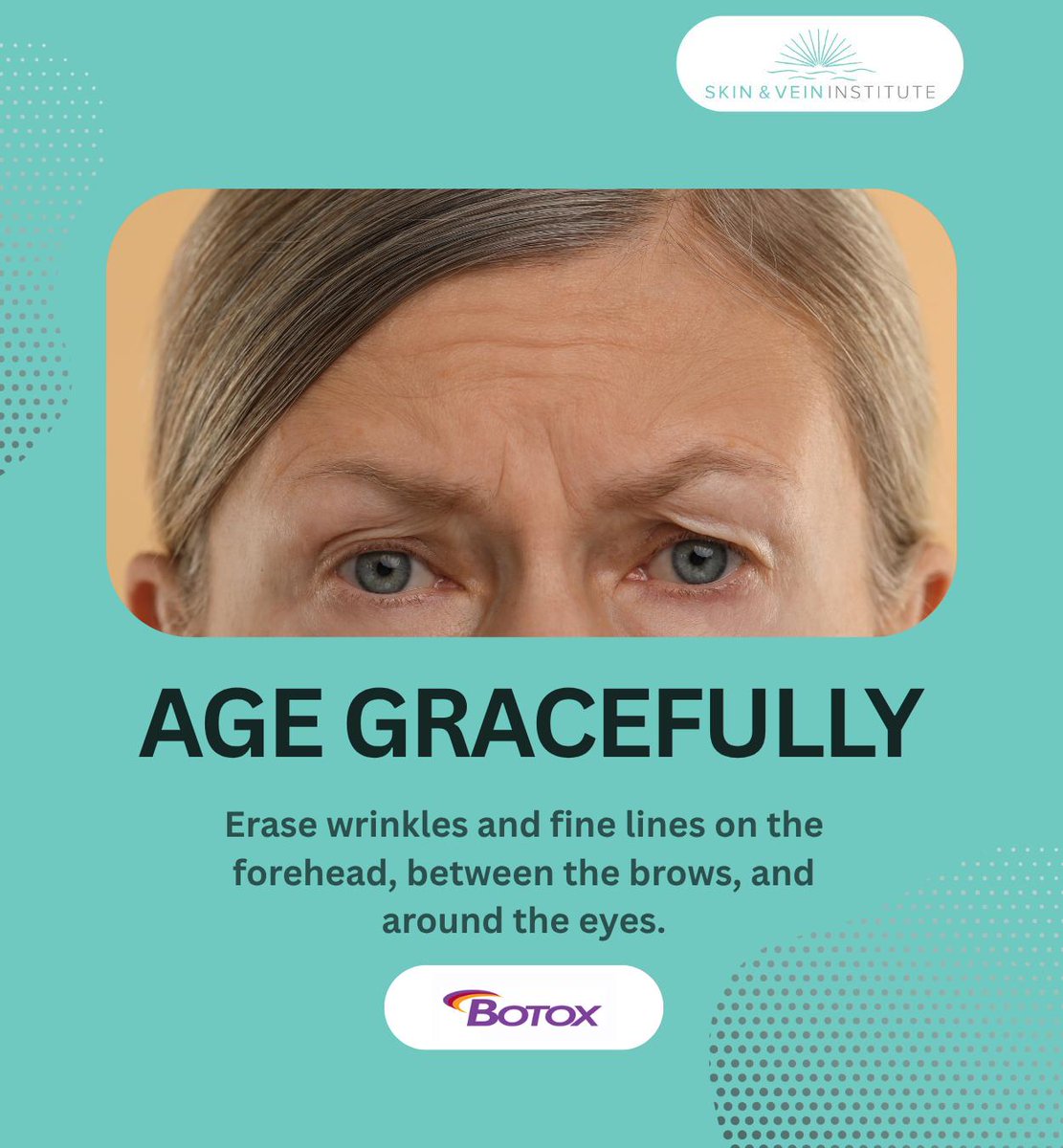 DrAmandaLloyd1's tweet image. Botox is an FDA-approved treatment for reducing the appearance of facial wrinkles. Age gracefully with this anti-aging solution that requires no downtime.
.
.
.
saviderm.com
(760) 452-2080
.
.
.
#botox #antiaging #agegracefully #encinitas #CA #skinandveininstitute