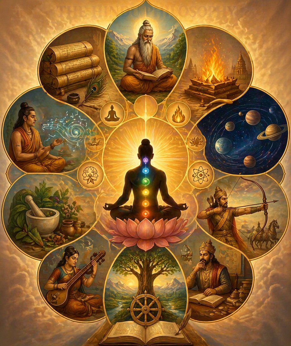 हिंदू दर्शन हमें यह सिखाता है कि सत्य एक है, लेकिन उसे पाने के रास्ते अलग-अलग हो सकते हैं। कोई ज्ञान के माध्यम से पहुँचता है, कोई भक्ति से, कोई कर्म से और कोई ध्यान से। यह सीमित नहीं, बल्कि अनंत है। पूरी पोस्ट पढ़े 👉🏻
azaadbharat.org/?p=14408
#HinduPhilosophy