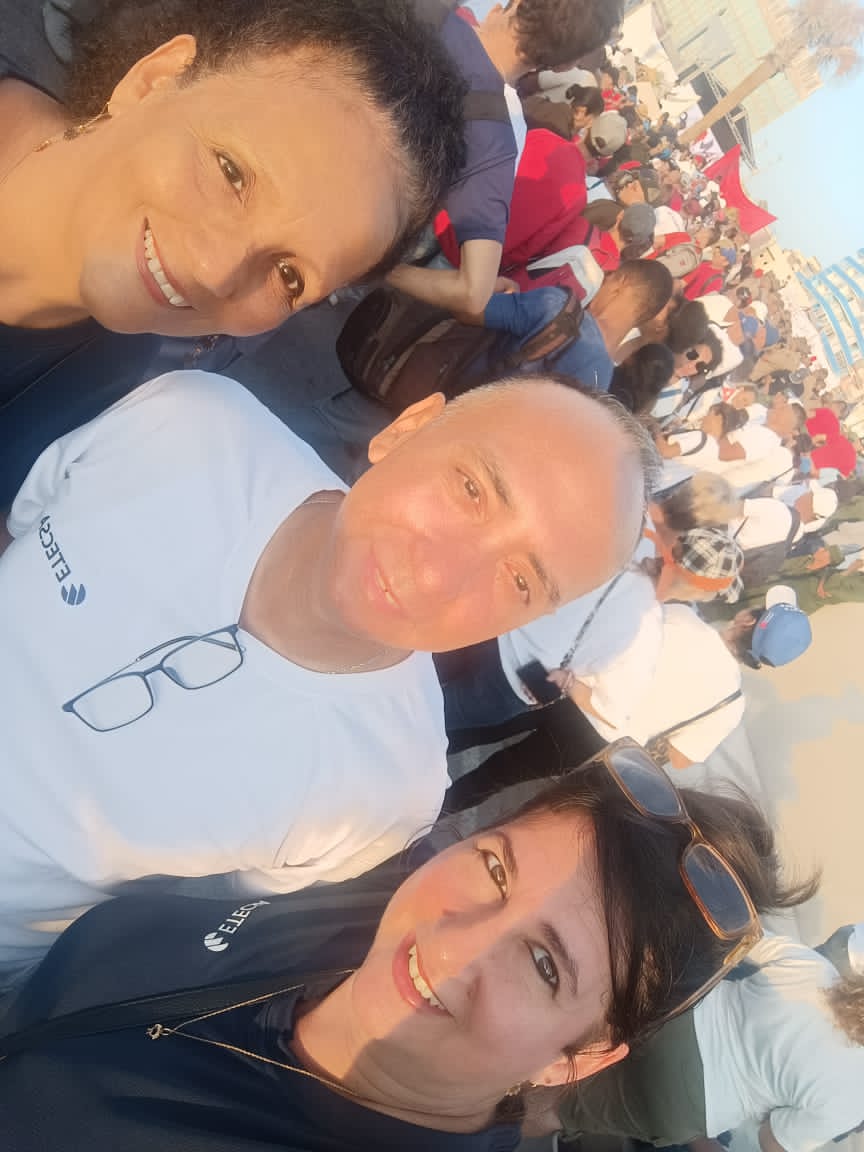 Los trabajadores de #Etecsa presentes este #1Mayo, dando un sí por #Cuba