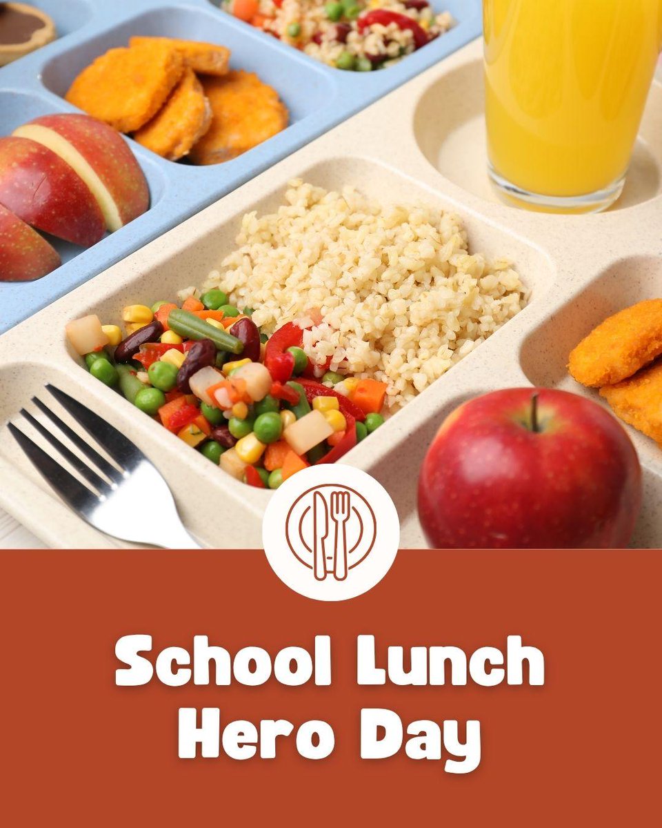 easths's tweet photo. Today is School Lunch Hero Day, and we're turning the spotlight on the incredible cafeteria staff who fuel our students every single day! 

Thank you for showing up with a warm meal and an even warmer smile. Our school wouldn't be the same without you! https://t.co/b6EmNxtyEt