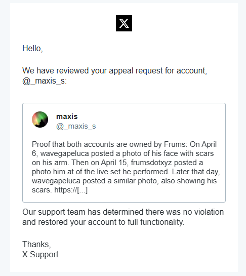 maxis tweet media