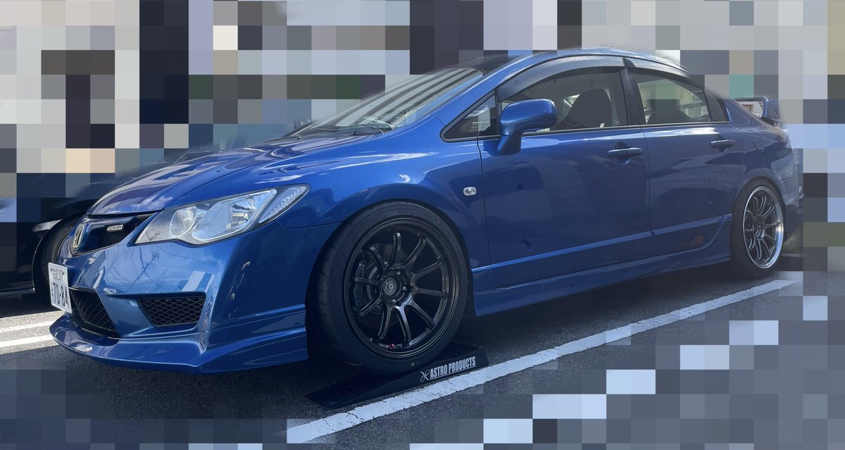 別に変に隠す意味ないので
next wheel試し履き(前後色違いそのうちどうにかしたい&amp;