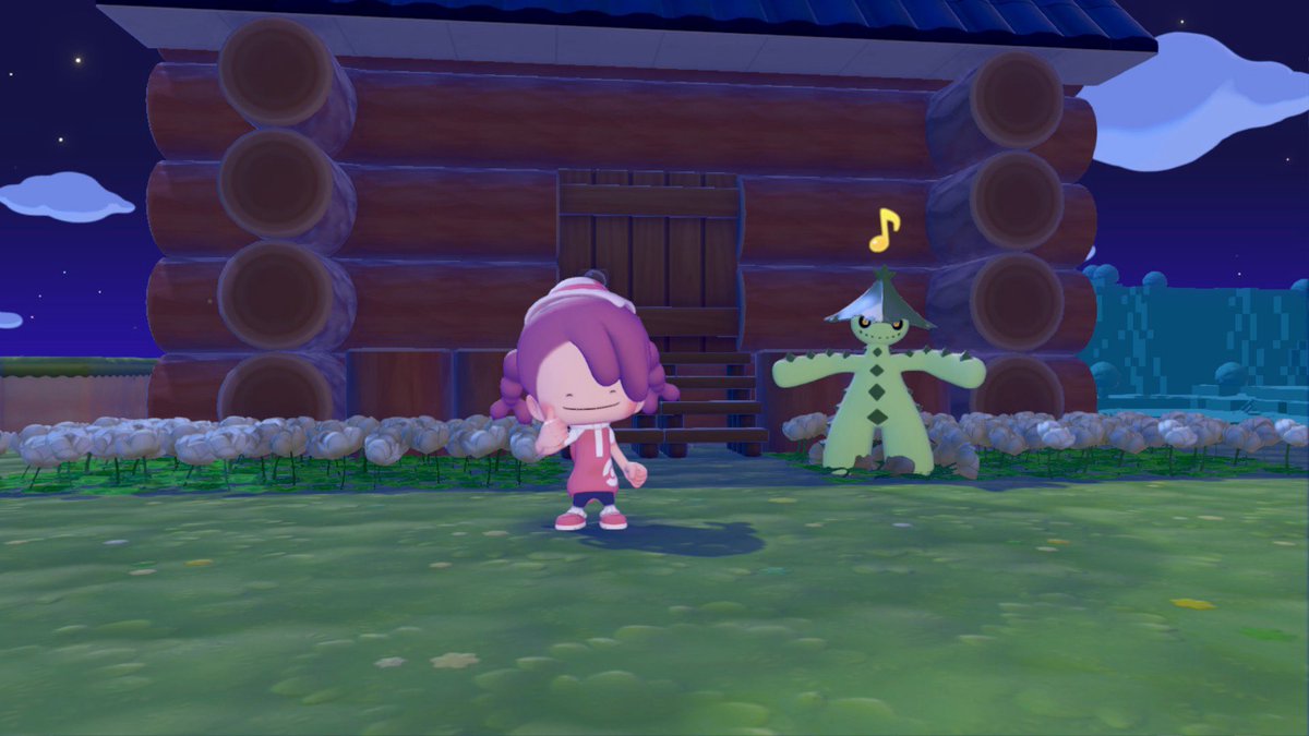 #ぽこポケ　#ぽこあポケモン

ノクタスをこの家に住まわせたよ。