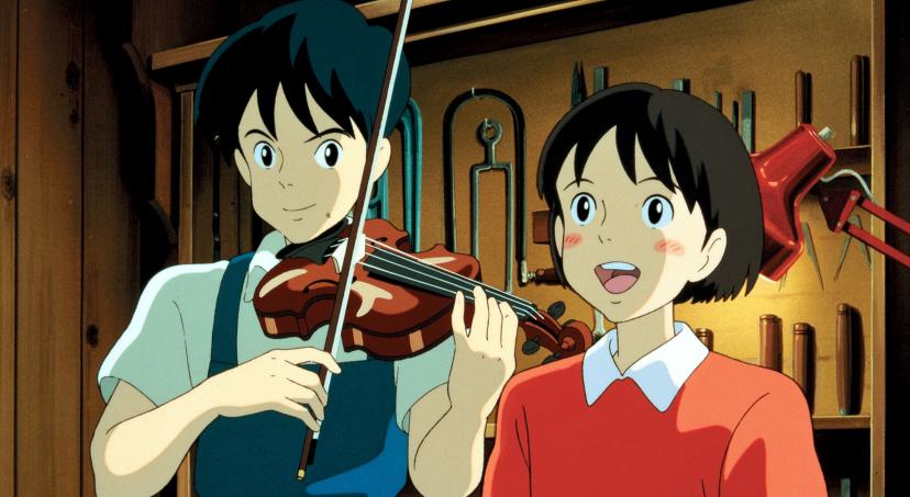 聖司がヴァイオリンを演奏するシーンは、作画の前に録音されています