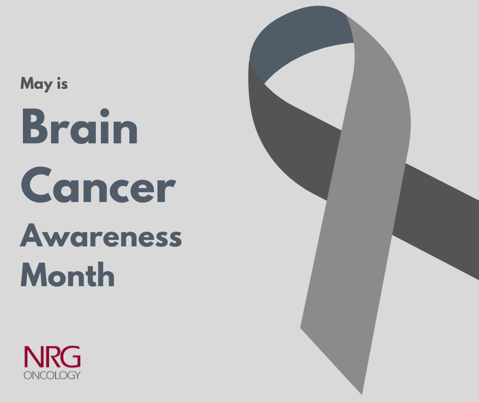 NRGonc's tweet photo. May is #BrainCancerAwarenessMonth. The NRG-CC017 trial builds on early data suggesting TMPRT may extend survival while preserving memory &amp; cognitive function. This phase III study will test its benefit in a large, randomized setting. Learn more➡️ https://t.co/sZEWFnfXga https://t.co/PikbRdN6pi