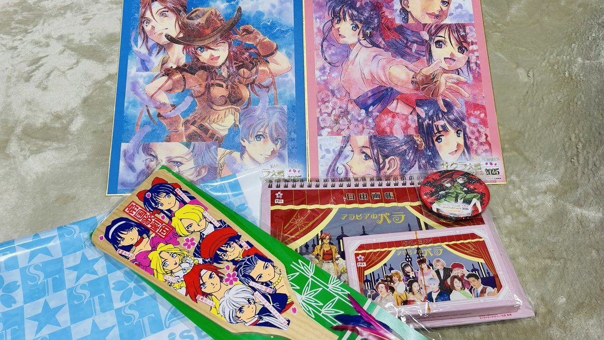 タ*ヌ様 サクラ大戦アートフェス色紙&ポストカードまとめ売り サクラ大戦アートフェス2026あなたとの絆展 行ってきた！ 色紙全部