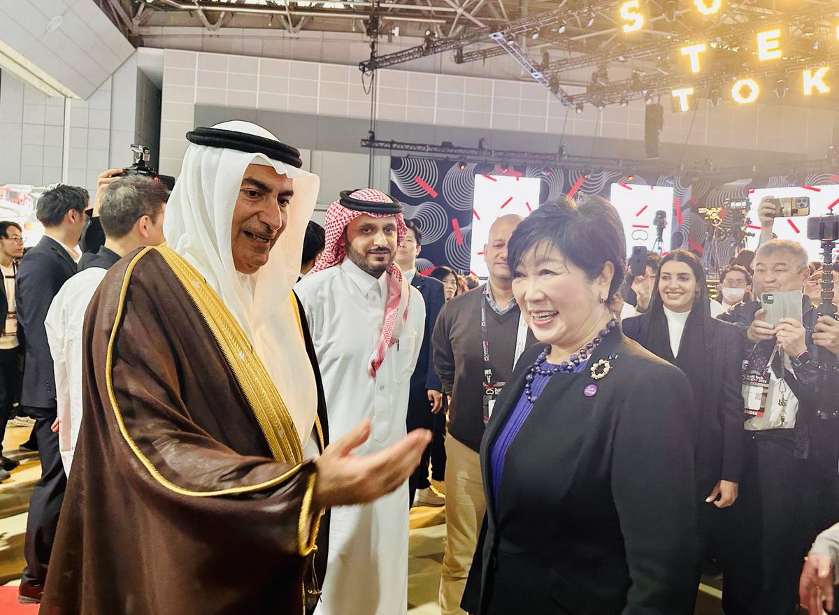 KSAembassyJP's tweet photo. حضر سعادة سفير خادم الحرمين الشريفين لدى اليابان، الدكتور غازي بن زقر، فعاليات مؤتمر SusHi Tech Tokyo 2026، بمشاركة وزارة الاستثمار، في منصة تُعد من أبرز محركات الابتكار وريادة الأعمال في آسيا، بحضور حاكمة طوكيو السيدة يوريكو كويكي، ورئيسة الوزراء اليابانية السيدة ساناي تاكايتشي. https://t.co/G38097oEFK