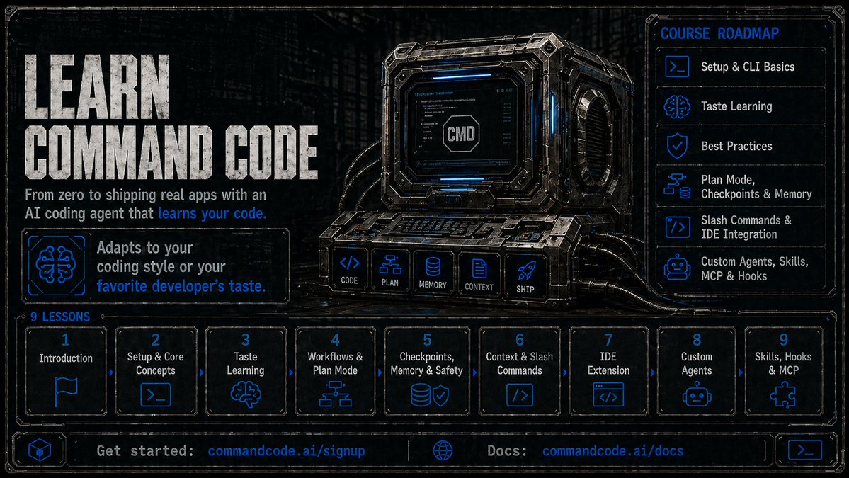 Command Code tweet media