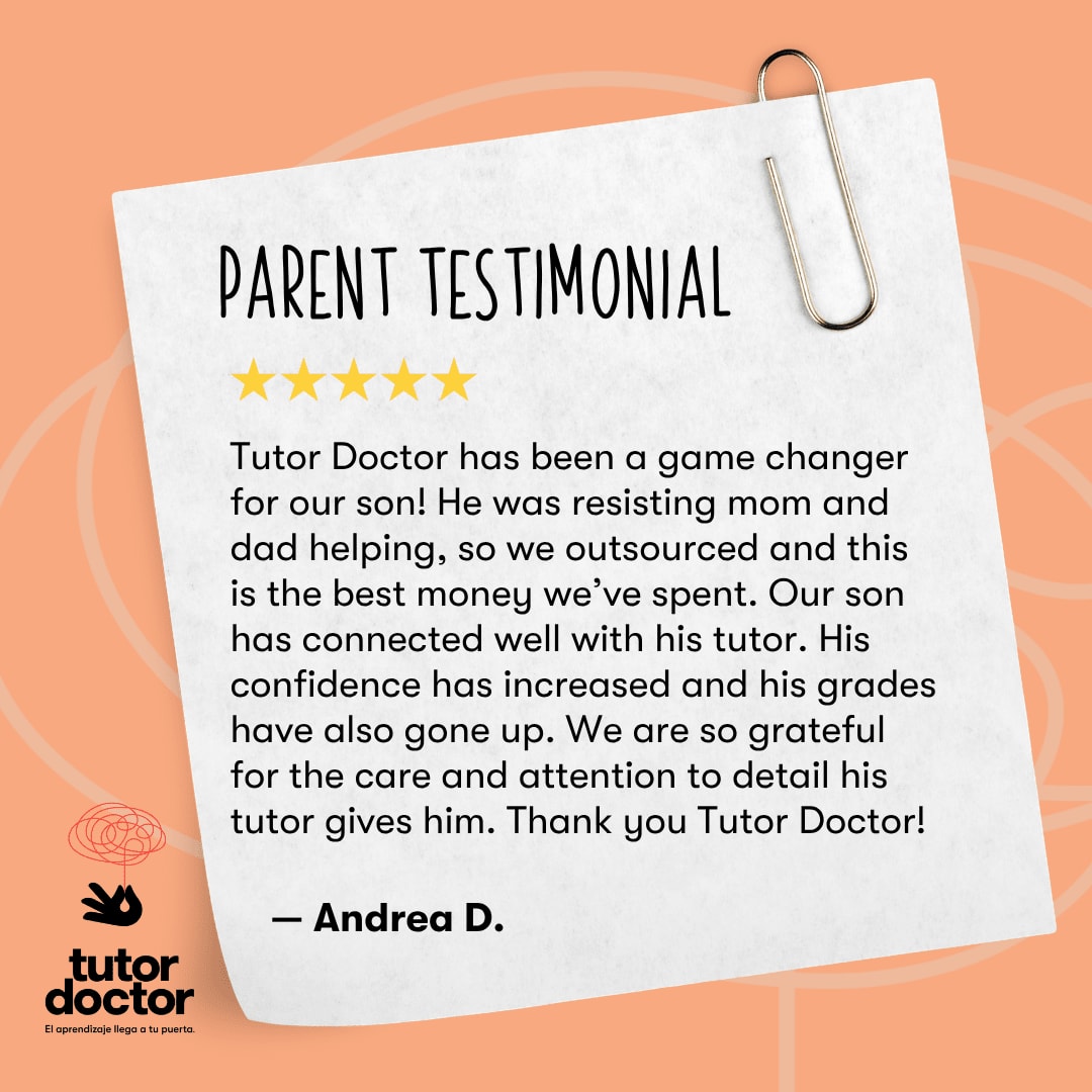 tutordoctor's tweet image. Thank you, Andrea! When homework battles fade and confidence blooms, that's the power of the right tutor match. Personalized support that truly connects makes all the difference. #StudentSuccess #ConfidenceBuilding #ParentSupport