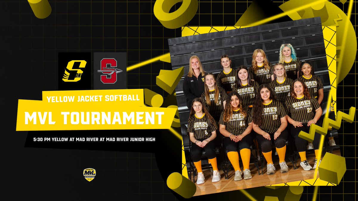 sidneyjackets's tweet image. GAMEDAY! The Sidney Yellow Jackets Softball team is ready to take on the Stebbins Indians at 5:30 p.m. at Mad River Junior High in the MVL Tournament! Let's show our support! #GoJackets