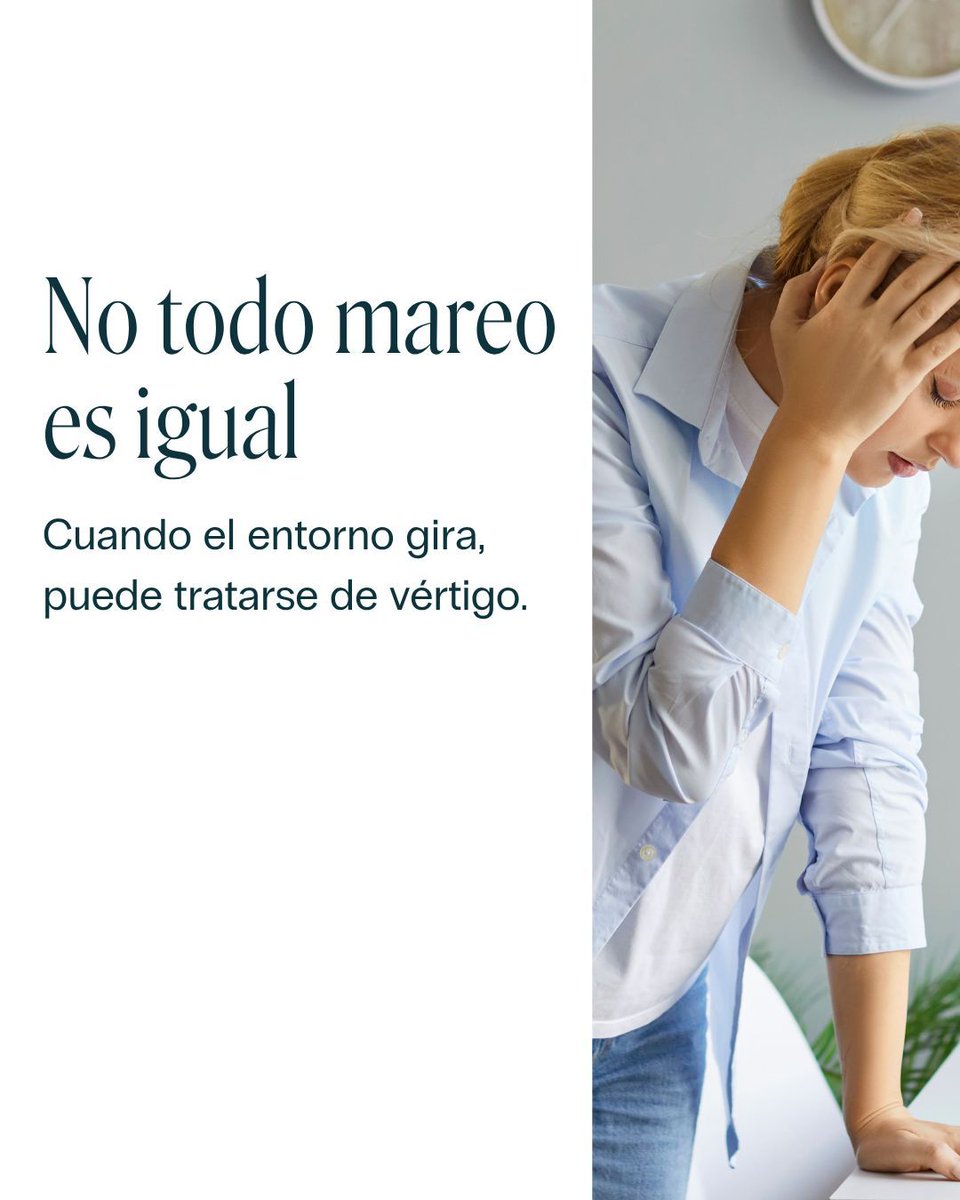 No es lo mismo mareo que vértigo.

Si sientes que todo gira o pierdes estabilidad, puede estar relacionado con el oído interno.

🌐 hospiten.com

#HospitenMéxico #Vértigo