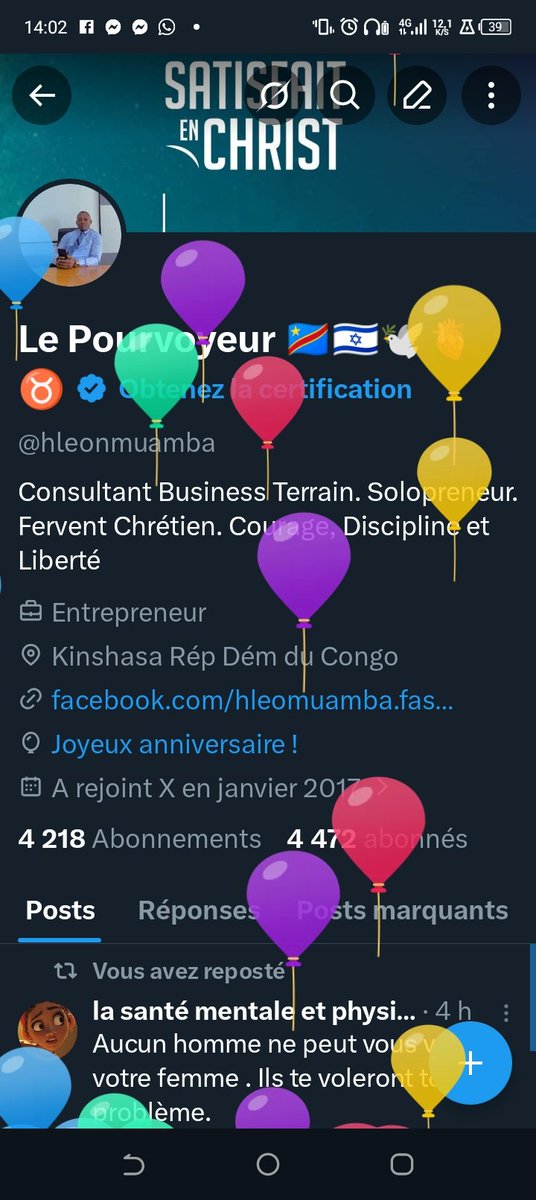 Le Pourvoyeur 🇨🇩🇮🇱🕊️🫀♉ tweet media